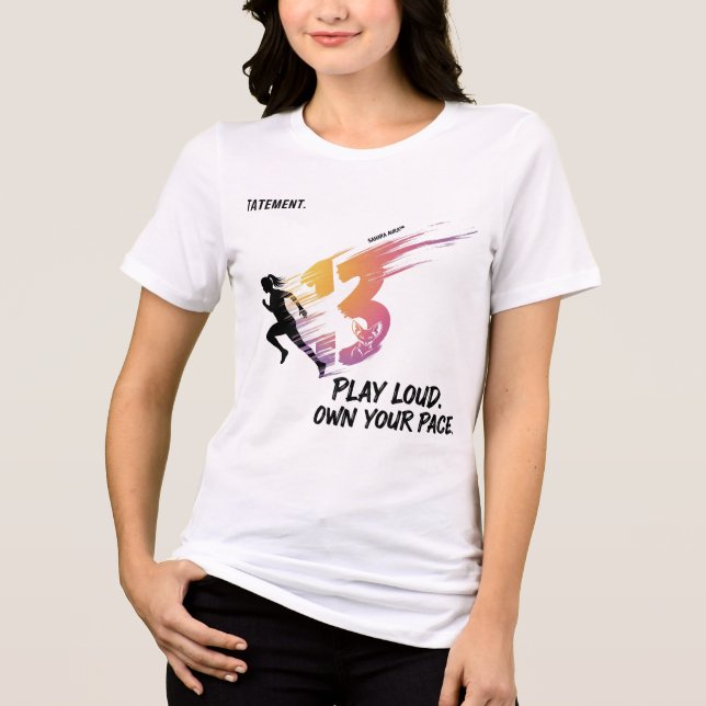 Spielen Sie laut - Ihr Pace 13 Runner & Fox besitz Tri-Blend Shirt (Vorderseite)