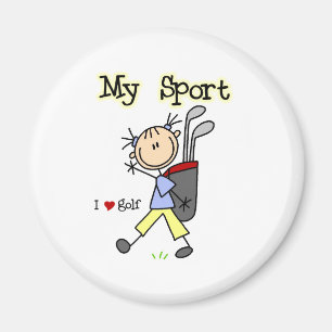 Spielen Sie meinen Sport Golf Magnet