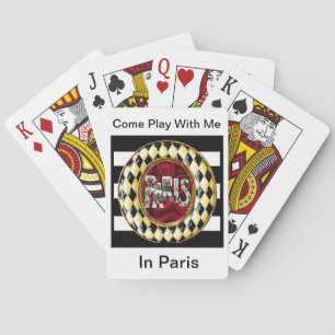 Spielen Sie mit mir in Paris, verändern Sie das Ka Spielkarten
