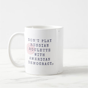 Spielen Sie nicht russischer Roulette-Kaffee-Tasse Tasse