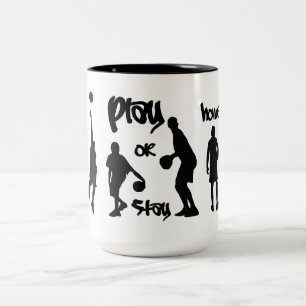 Spielen Sie oder bleibe Sie Zuhause-Tasse Zweifarbige Tasse