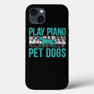 Spielen Sie Piano Pet Hunde Musiker Musikinstrumen Case-Mate iPhone Hülle