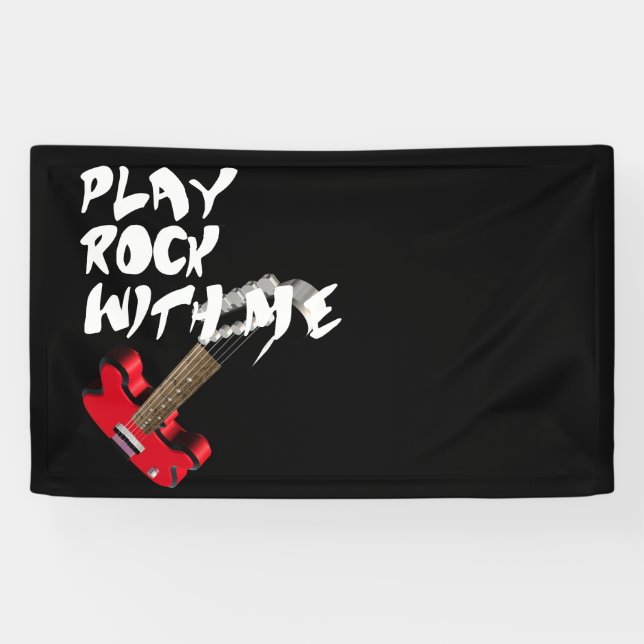 Spielen Sie Rock mit mir Banner (Horizontal)