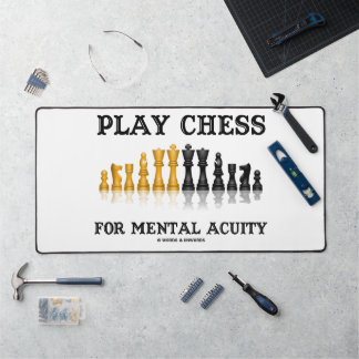 Spielen Sie Schach für die Ratschläge zur psychisc Schreibtischunterlage