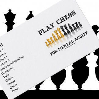 Spielen Sie Schach für psychische Aufmerksamkeit ( Visitenkarte