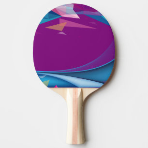 Spielen Sie stilvoll mit Wasserfarben-Ping-Pong-Sc Tischtennis Schläger