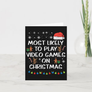 Spielen Sie wahrscheinlich Video Games Weihnachten Karte