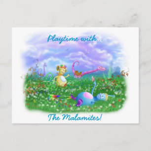 Spielen Sie Zeit im Twisty Twicks Garden! Postkarte