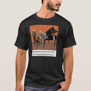Spielen von Musik durch Ohr T-Shirt