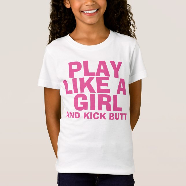 SPIELEN WIE EIN MÄDCHEN, Kids & Teens T - Shirt (Vorderseite)
