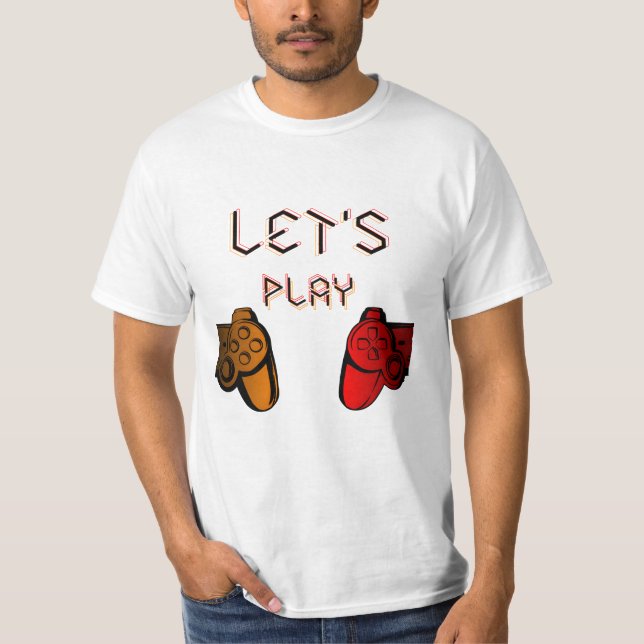 Spielen wir Controller T-Shirt (Vorderseite)