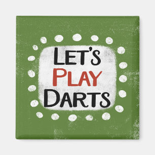 Spielen wir Darts Kühlschrank Magnet
