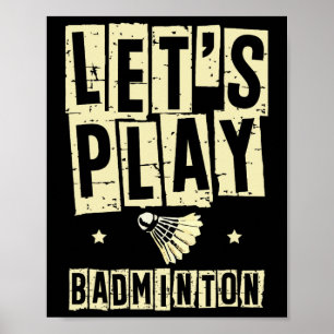 Spielen wir Dminton Player Shuttle Racket 1 Poster