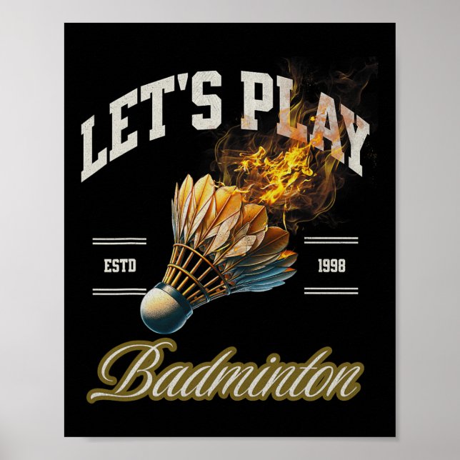 Spielen wir Dminton Shuttle Poster (Vorne)