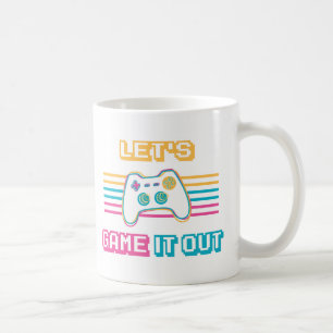Spielen wir es aus - Retro-Stil Kaffeetasse