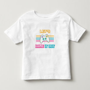 Spielen wir es aus - Retro-Stil Kleinkind T-shirt