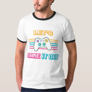 Spielen wir es aus - Retro-Stil T-Shirt