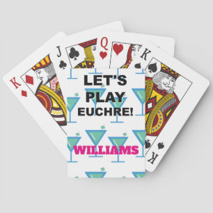 Spielen wir Euchre! Martini Design Spielkarten