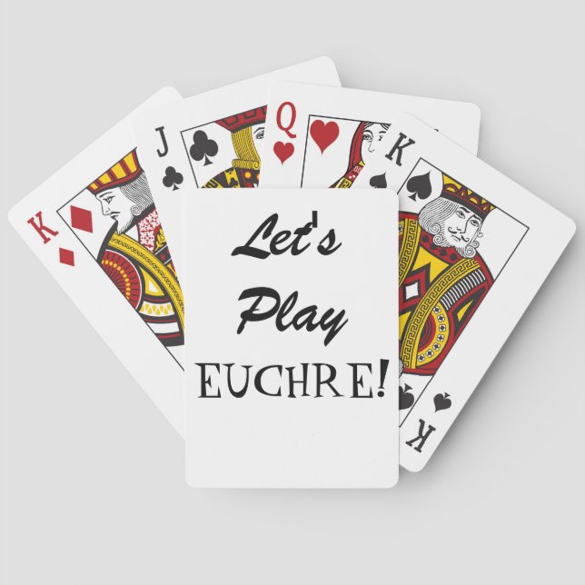 Spielen wir Euchre! Spielkarten (Rückseite)