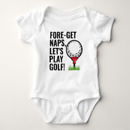 Spielen wir Golf Funny Baby Strampler