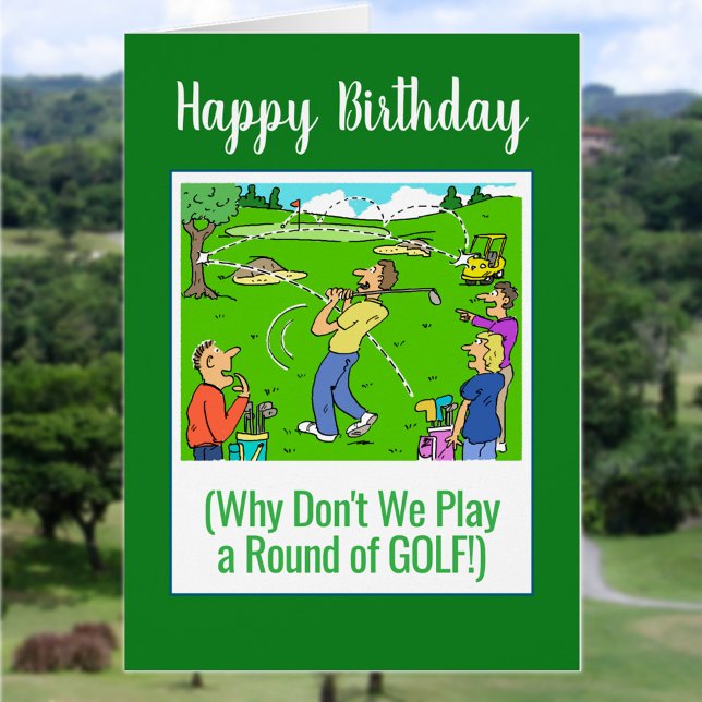Spielen wir Golf! Happy Birthday Golfer (Von Creator hochgeladen)