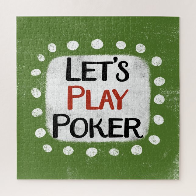 Spielen wir Poker Jigsaw Puzzle (Vertikal)