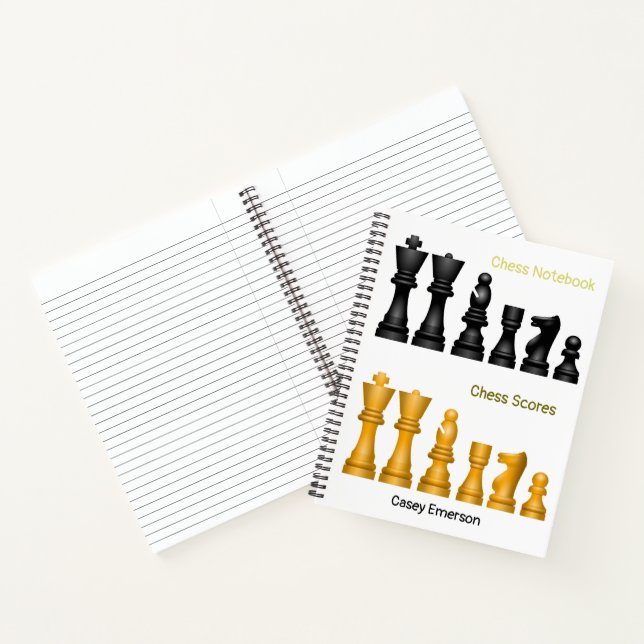 Spielen wir Schachdesign für Notizen und Punkte Notizbuch (Innenseite)
