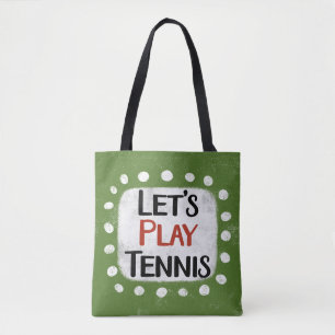 Spielen wir Tennis Tote-Tasche