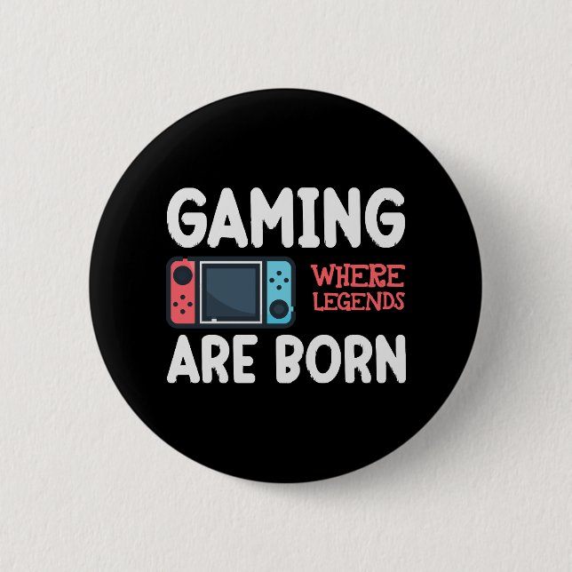 Spielen, wo Legenden geboren sind Button (Vorderseite)