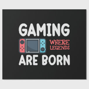 Spielen, wo Legenden geboren sind Geschenkpapier