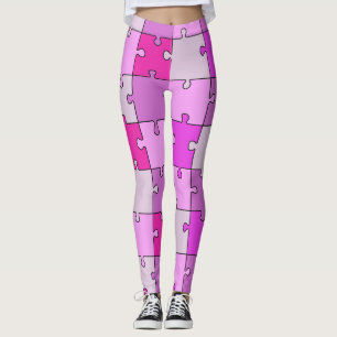 Spielend Jigsaw Puzzle Pink Tones Leggings