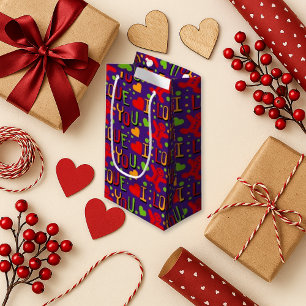 Spielend Lila farbig I Liebe You Kleine Geschenktüte