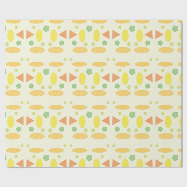 Spielend Pastell Nahtlos Design Geschenkpapier (Flach)