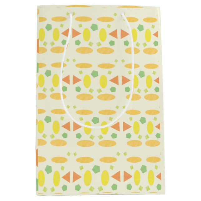 Spielend Pastell Nahtlos Design Mittlere Geschenktüte (Vorderseite)