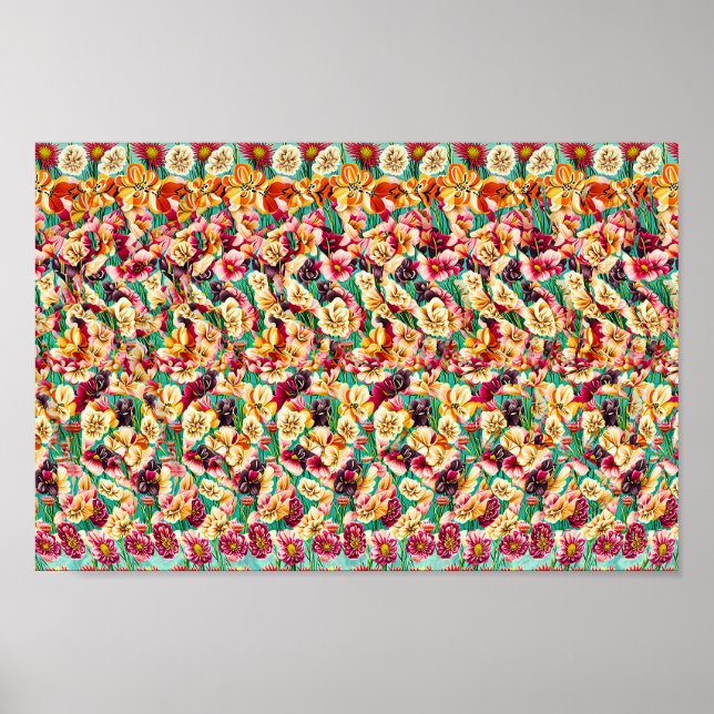 Spielend und beliebt - Versteckter 3D-Druck Poster (Vorne)