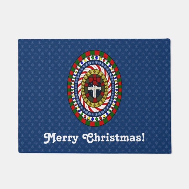 Spielend Weihnachts-Doormat Fußmatte (Vorderseite)