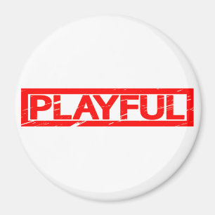 Spielende Briefmarke Magnet
