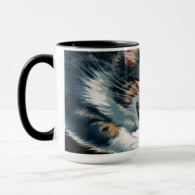Spielende Cat and Mouse Coffee Tasse (Links)