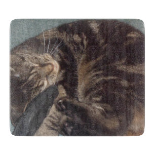 Spielende Dave Decorative Glass Chopping Board Schneidebrett
