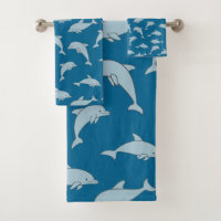 Spielende Delfine Design Badetücher