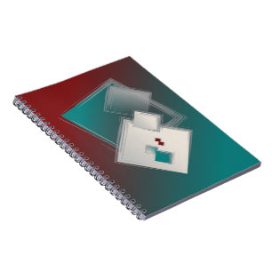 Spielende Fibonacci-Quadrate Notizblock