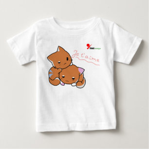 Spielende Kätzchen Baby T-Shirt