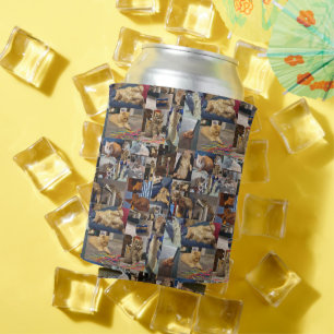 Spielende Kätzchen-Fotocollage, Kühler für Dosen Dosenkühler