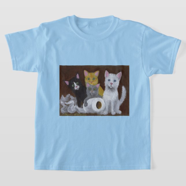 Spielende Kätzchen T-Shirt (Ablage )