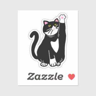 Spielende Katze Aufkleber