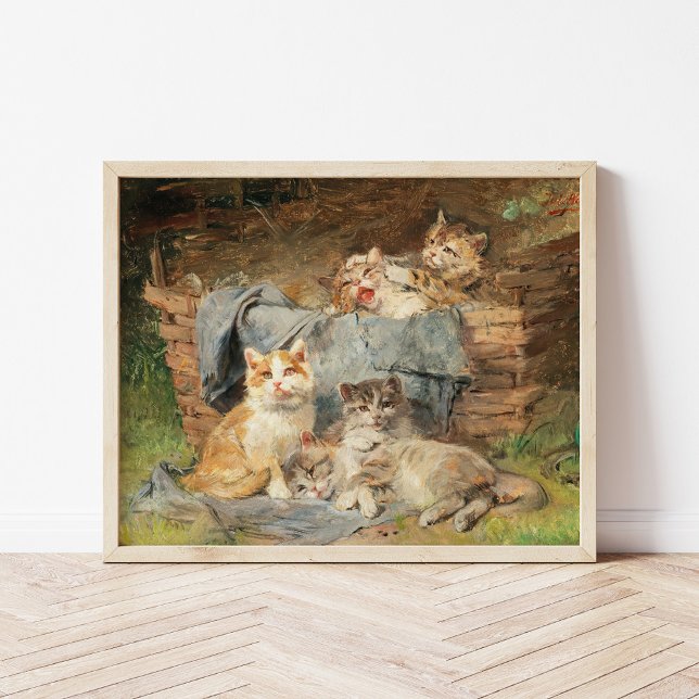 Spielende Katzen | Julius Adam the Younger Poster (Von Creator hochgeladen)