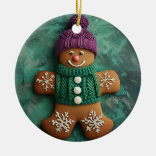 Spielende moderne Kunst, Weihnachten Keramik Ornament