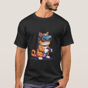 Spielende Tiere - Katze spielt Konsolen-Videospiel T-Shirt