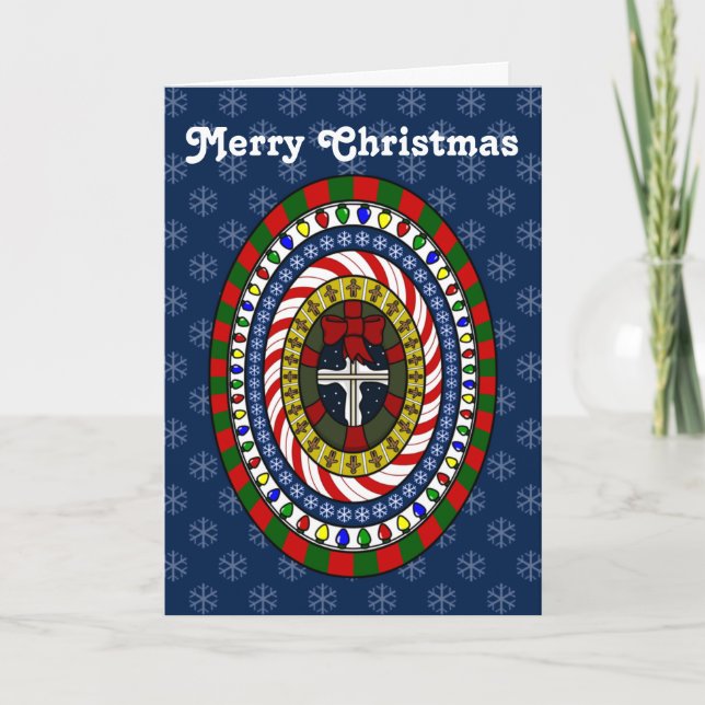 Spielende Weihnachtskarte Feiertagskarte (Vorderseite)