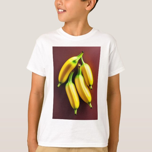 Spielender Banana Art Kids-T - Shirt (Vorderseite)